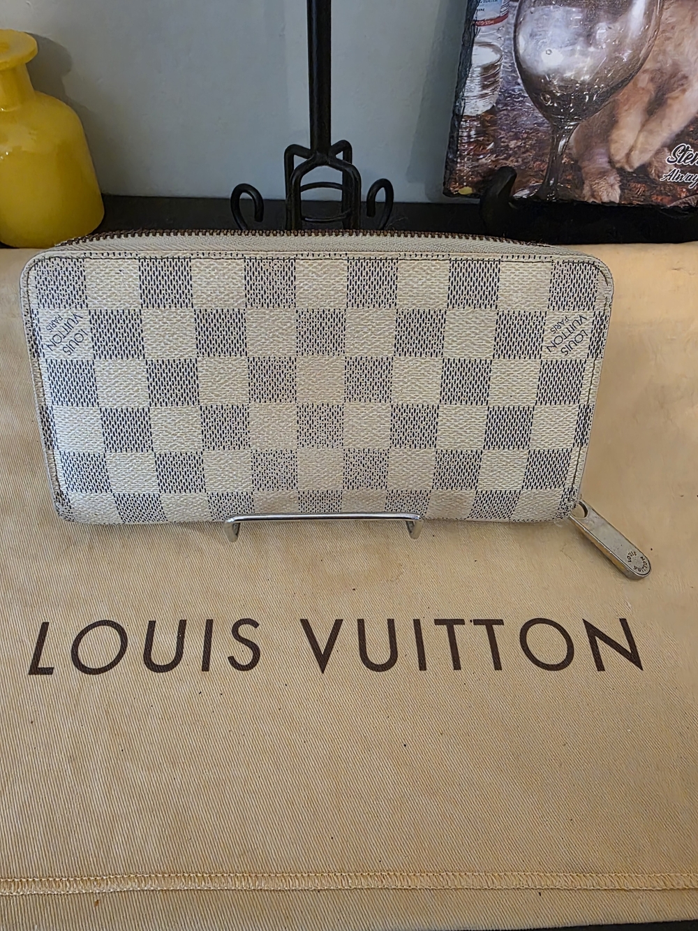 Vintage Louis Vuitton Damier Azur Zippy Wallet